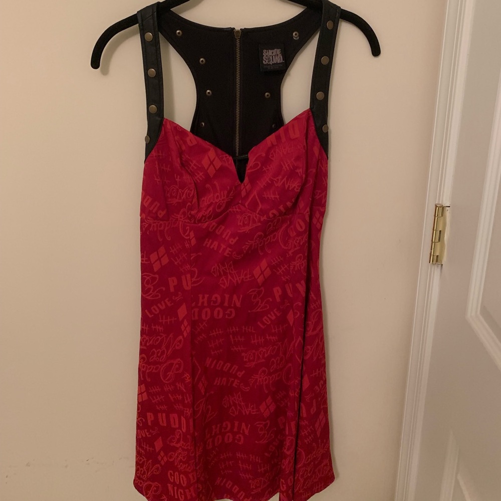Hot Topic Harley Quinn red dress